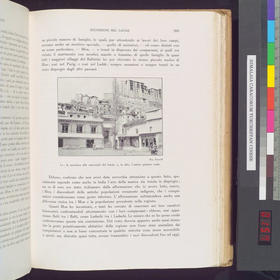 Storia della Spedizione Scientifica Italiana nel Himàlaia, Caracorùm e Turchestàn Cinese(1913-1914) : vol.1 / 313 ページ（カラー画像）
