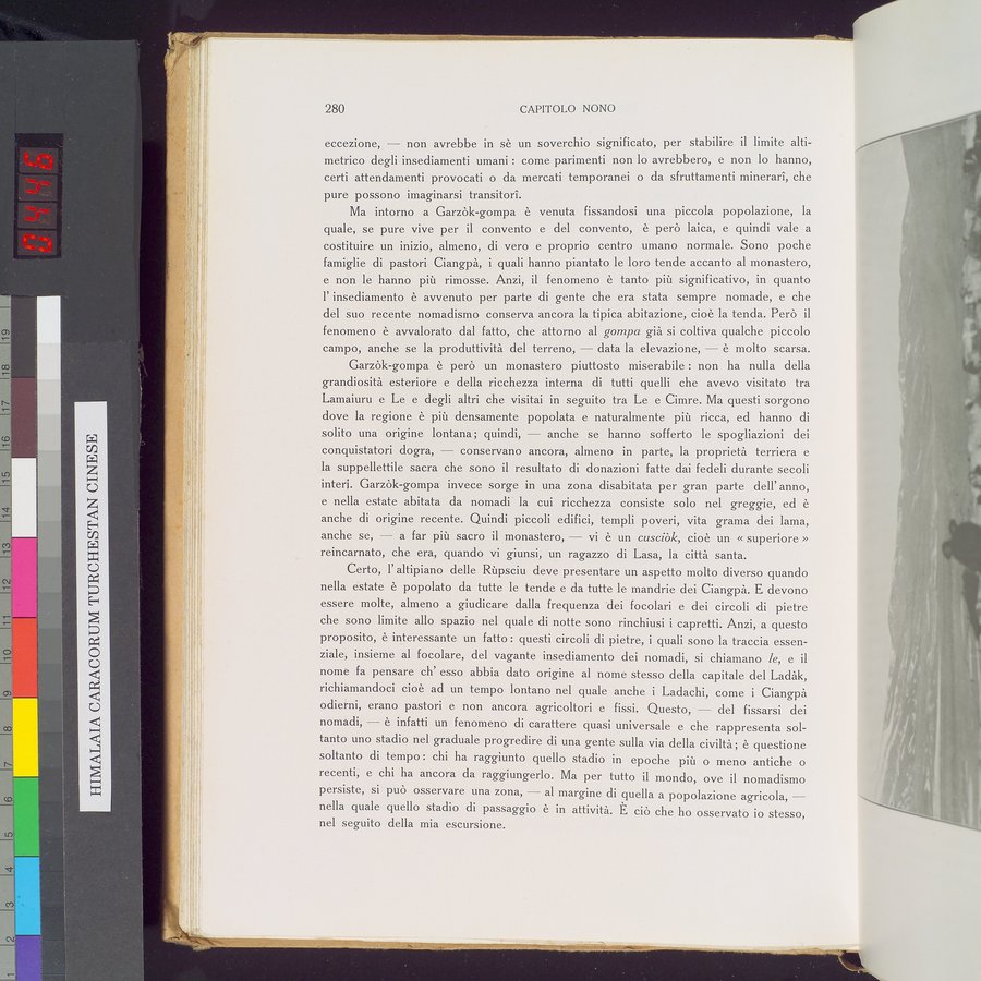 Storia della Spedizione Scientifica Italiana nel Himàlaia, Caracorùm e Turchestàn Cinese(1913-1914) : vol.1 / 324 ページ（カラー画像）
