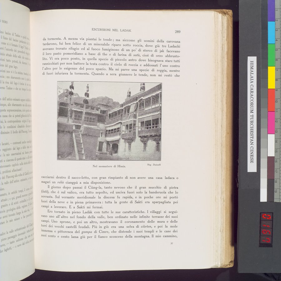 Storia della Spedizione Scientifica Italiana nel Himàlaia, Caracorùm e Turchestàn Cinese(1913-1914) : vol.1 / 333 ページ（カラー画像）