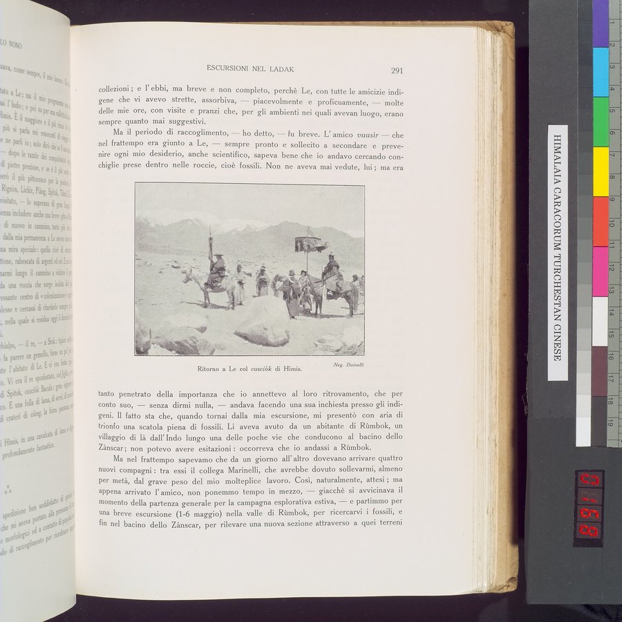 Storia della Spedizione Scientifica Italiana nel Himàlaia, Caracorùm e Turchestàn Cinese(1913-1914) : vol.1 / 335 ページ（カラー画像）