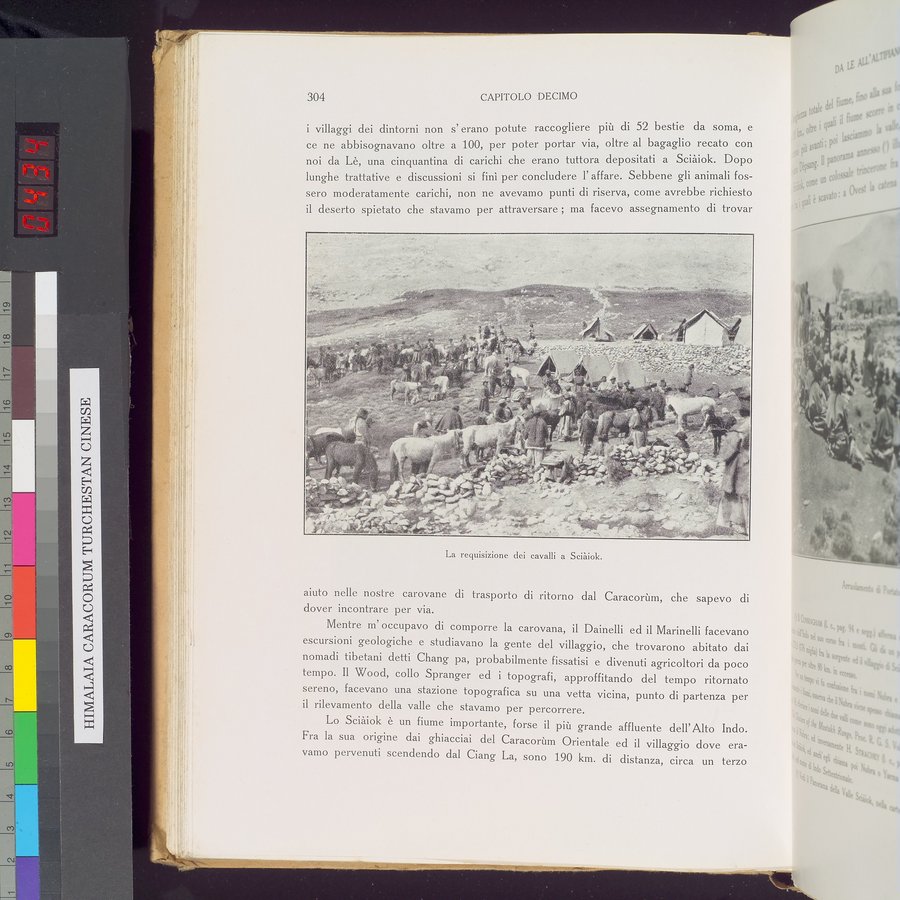 Storia della Spedizione Scientifica Italiana nel Himàlaia, Caracorùm e Turchestàn Cinese(1913-1914) : vol.1 / 348 ページ（カラー画像）