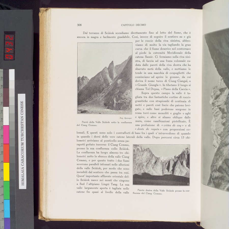 Storia della Spedizione Scientifica Italiana nel Himàlaia, Caracorùm e Turchestàn Cinese(1913-1914) : vol.1 / 352 ページ（カラー画像）