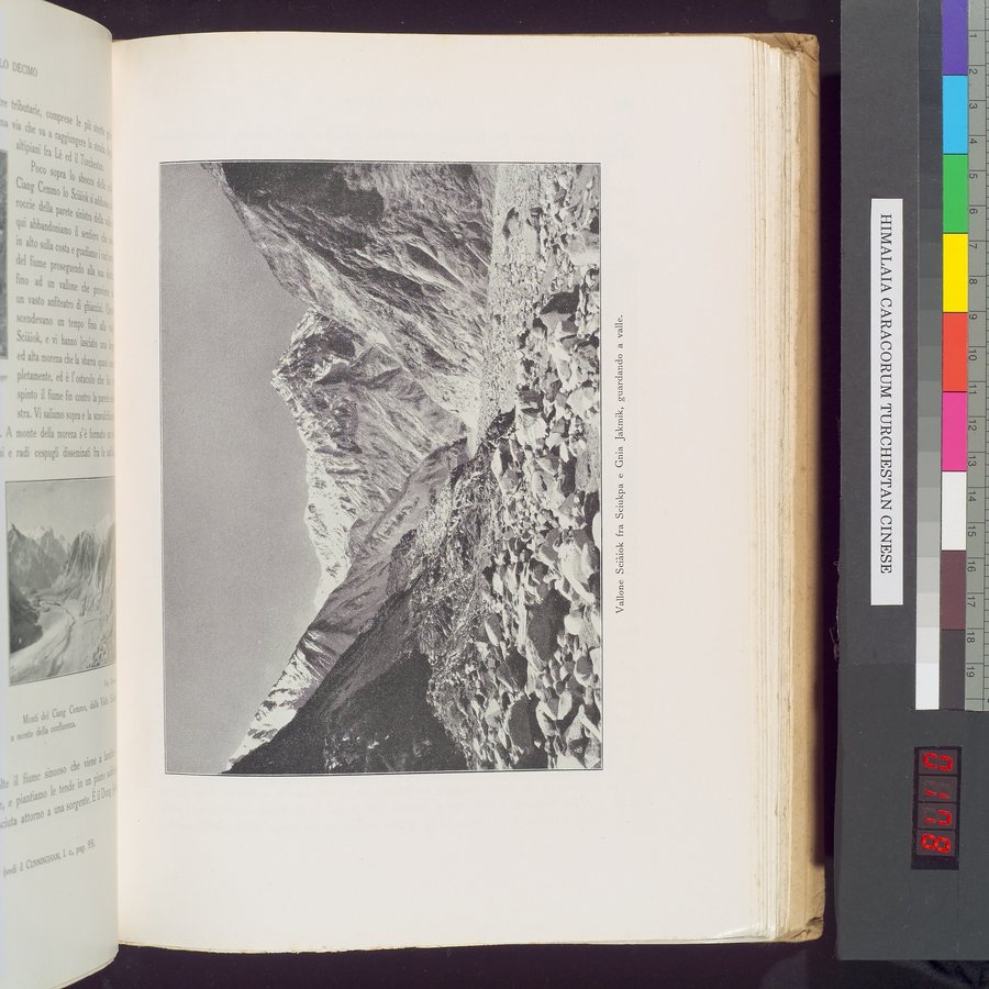 Storia della Spedizione Scientifica Italiana nel Himàlaia, Caracorùm e Turchestàn Cinese(1913-1914) : vol.1 / Page 355 (Color Image)