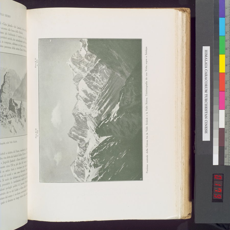 Storia della Spedizione Scientifica Italiana nel Himàlaia, Caracorùm e Turchestàn Cinese(1913-1914) : vol.1 / 357 ページ（カラー画像）
