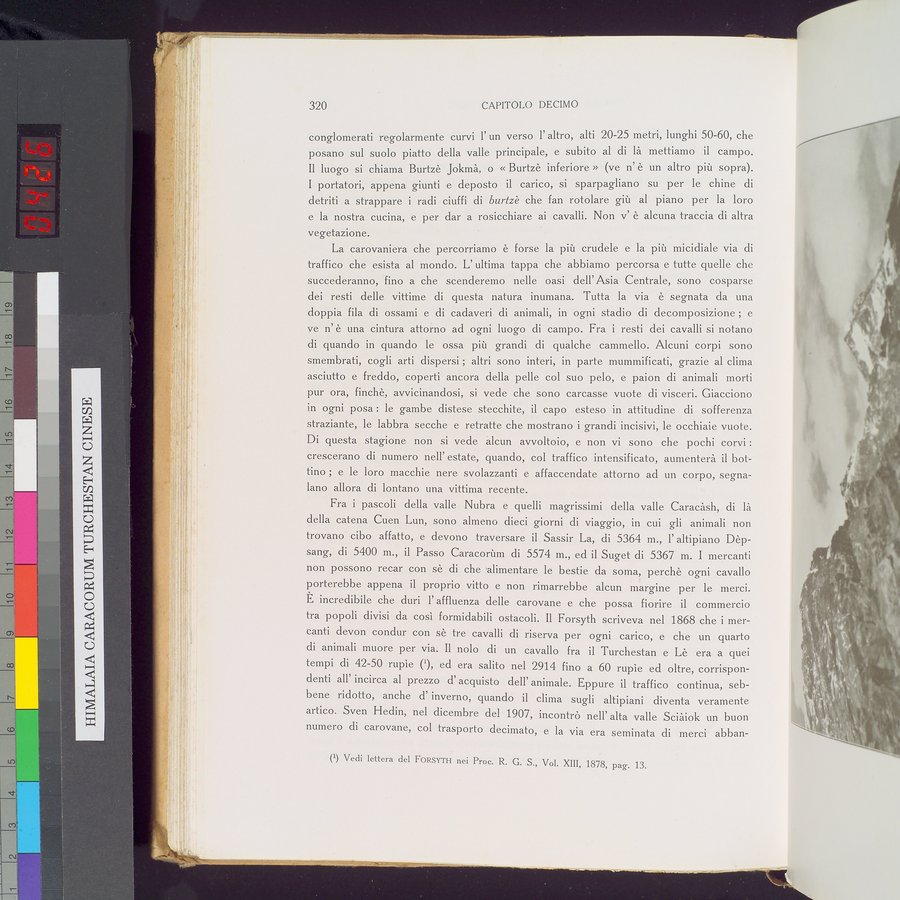 Storia della Spedizione Scientifica Italiana nel Himàlaia, Caracorùm e Turchestàn Cinese(1913-1914) : vol.1 / Page 368 (Color Image)