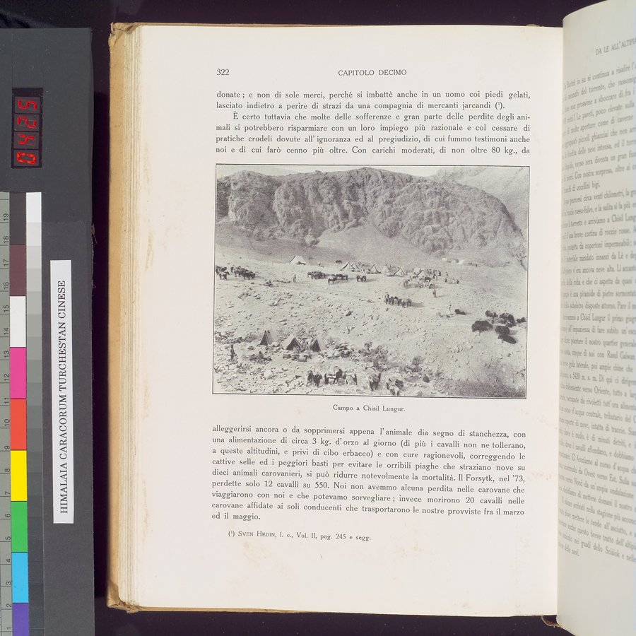 Storia della Spedizione Scientifica Italiana nel Himàlaia, Caracorùm e Turchestàn Cinese(1913-1914) : vol.1 / Page 372 (Color Image)