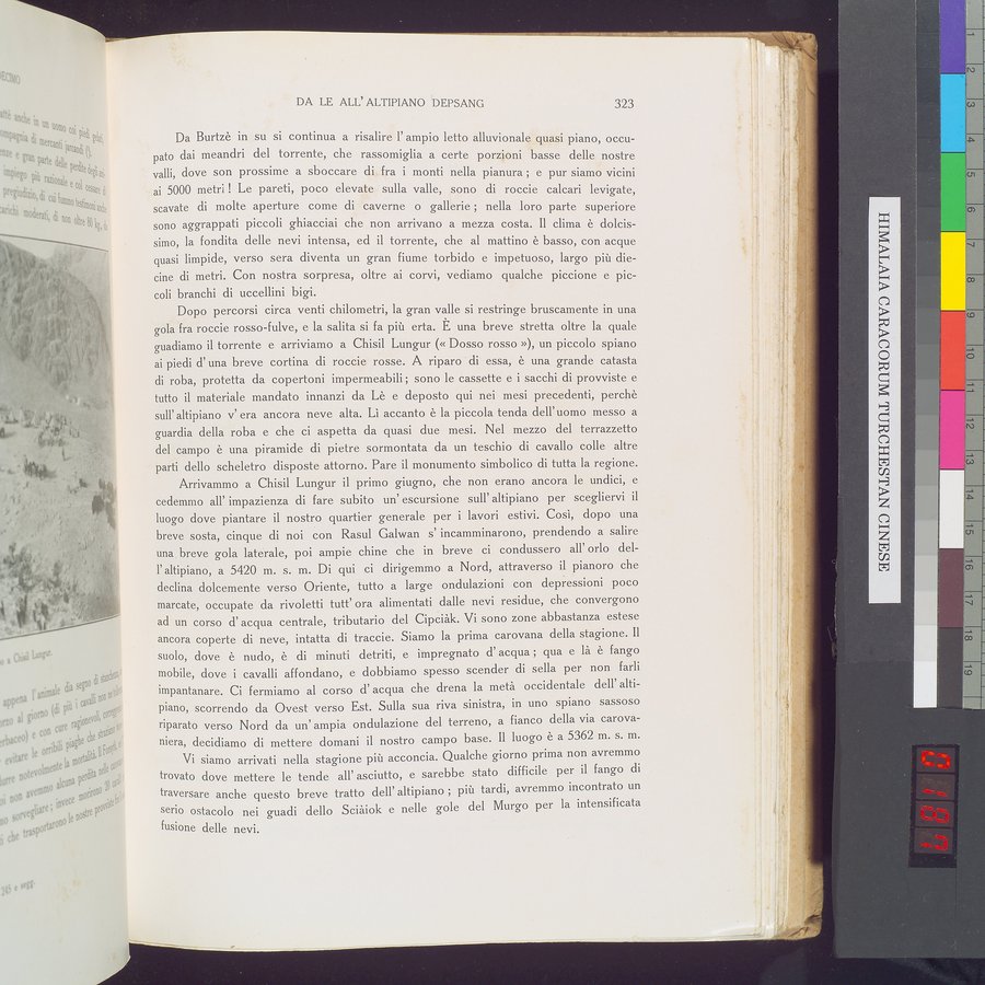 Storia della Spedizione Scientifica Italiana nel Himàlaia, Caracorùm e Turchestàn Cinese(1913-1914) : vol.1 / Page 373 (Color Image)