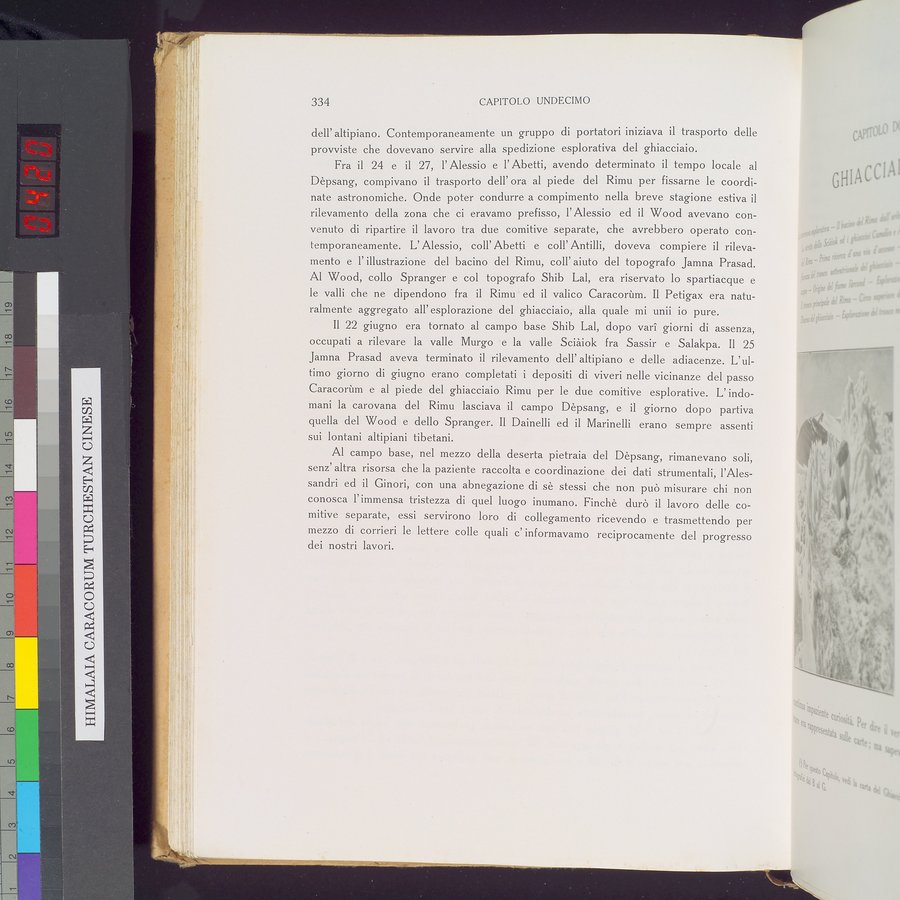 Storia della Spedizione Scientifica Italiana nel Himàlaia, Caracorùm e Turchestàn Cinese(1913-1914) : vol.1 / Page 388 (Color Image)