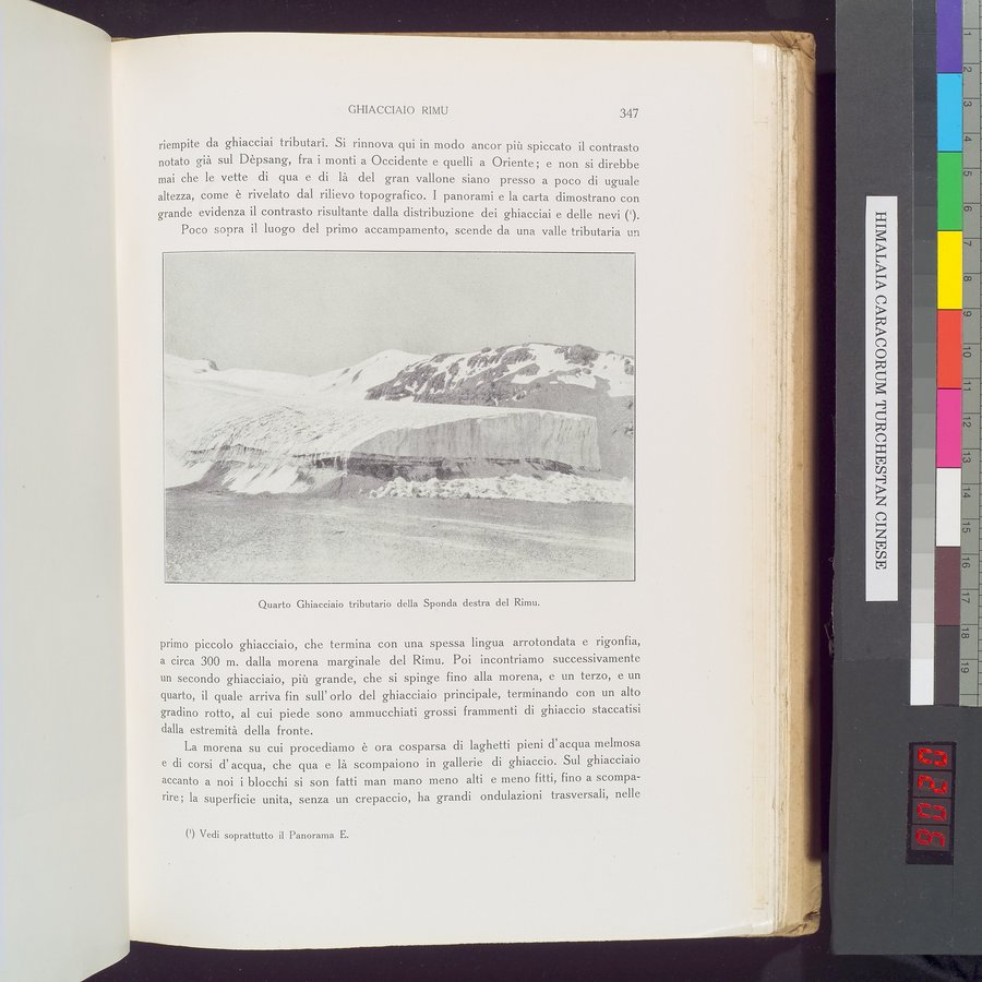 Storia della Spedizione Scientifica Italiana nel Himàlaia, Caracorùm e Turchestàn Cinese(1913-1914) : vol.1 / 411 ページ（カラー画像）