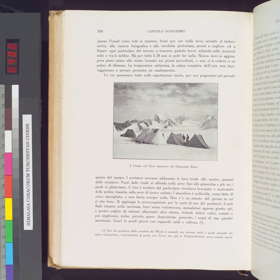 Storia della Spedizione Scientifica Italiana nel Himàlaia, Caracorùm e Turchestàn Cinese(1913-1914) : vol.1 / Page 430 (Color Image)
