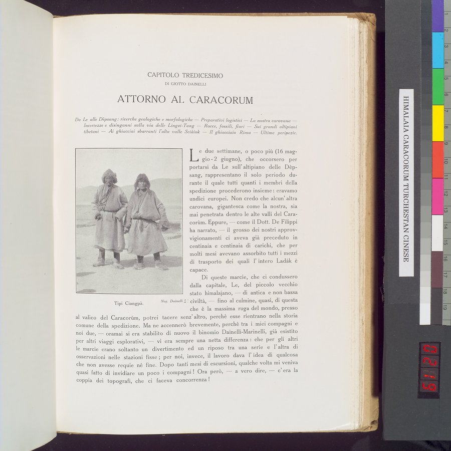 Storia della Spedizione Scientifica Italiana nel Himàlaia, Caracorùm e Turchestàn Cinese(1913-1914) : vol.1 / Page 437 (Color Image)
