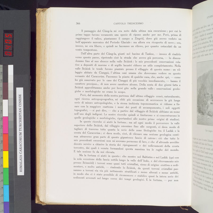 Storia della Spedizione Scientifica Italiana nel Himàlaia, Caracorùm e Turchestàn Cinese(1913-1914) : vol.1 / Page 438 (Color Image)