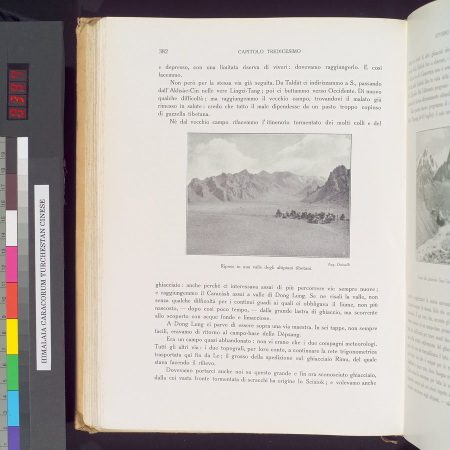 Storia della Spedizione Scientifica Italiana nel Himàlaia, Caracorùm e Turchestàn Cinese(1913-1914) : vol.1 / 454 ページ（カラー画像）
