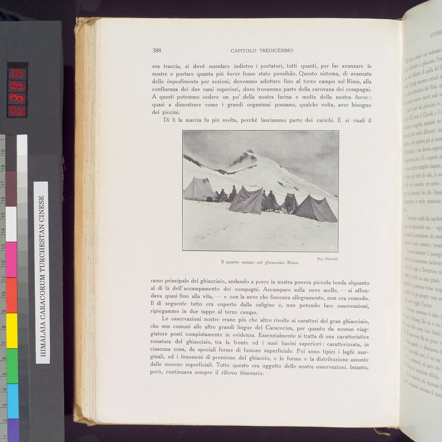 Storia della Spedizione Scientifica Italiana nel Himàlaia, Caracorùm e Turchestàn Cinese(1913-1914) : vol.1 / Page 460 (Color Image)