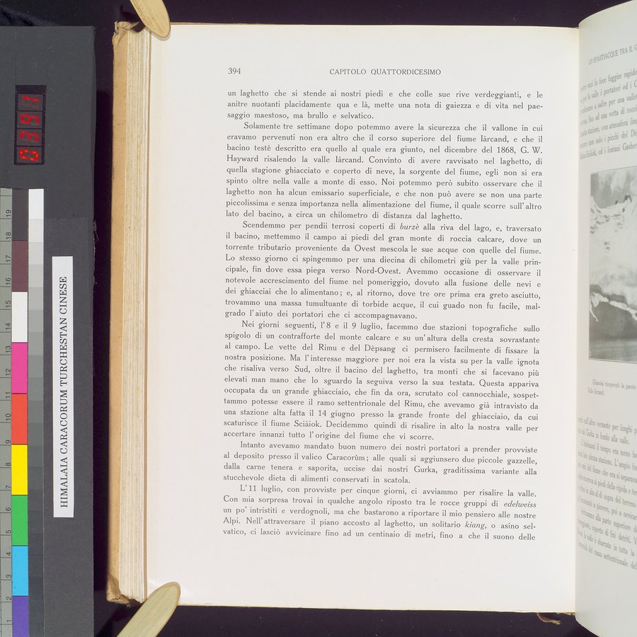 Storia della Spedizione Scientifica Italiana nel Himàlaia, Caracorùm e Turchestàn Cinese(1913-1914) : vol.1 / 468 ページ（カラー画像）