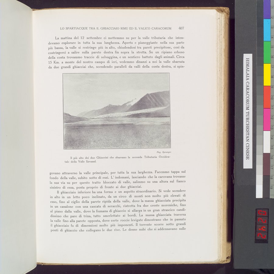 Storia della Spedizione Scientifica Italiana nel Himàlaia, Caracorùm e Turchestàn Cinese(1913-1914) : vol.1 / Page 483 (Color Image)