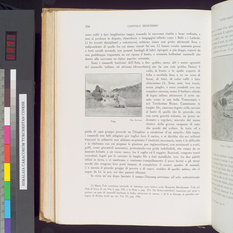 Storia della Spedizione Scientifica Italiana nel Himàlaia, Caracorùm e Turchestàn Cinese(1913-1914) : vol.1 / Page 514 (Color Image)