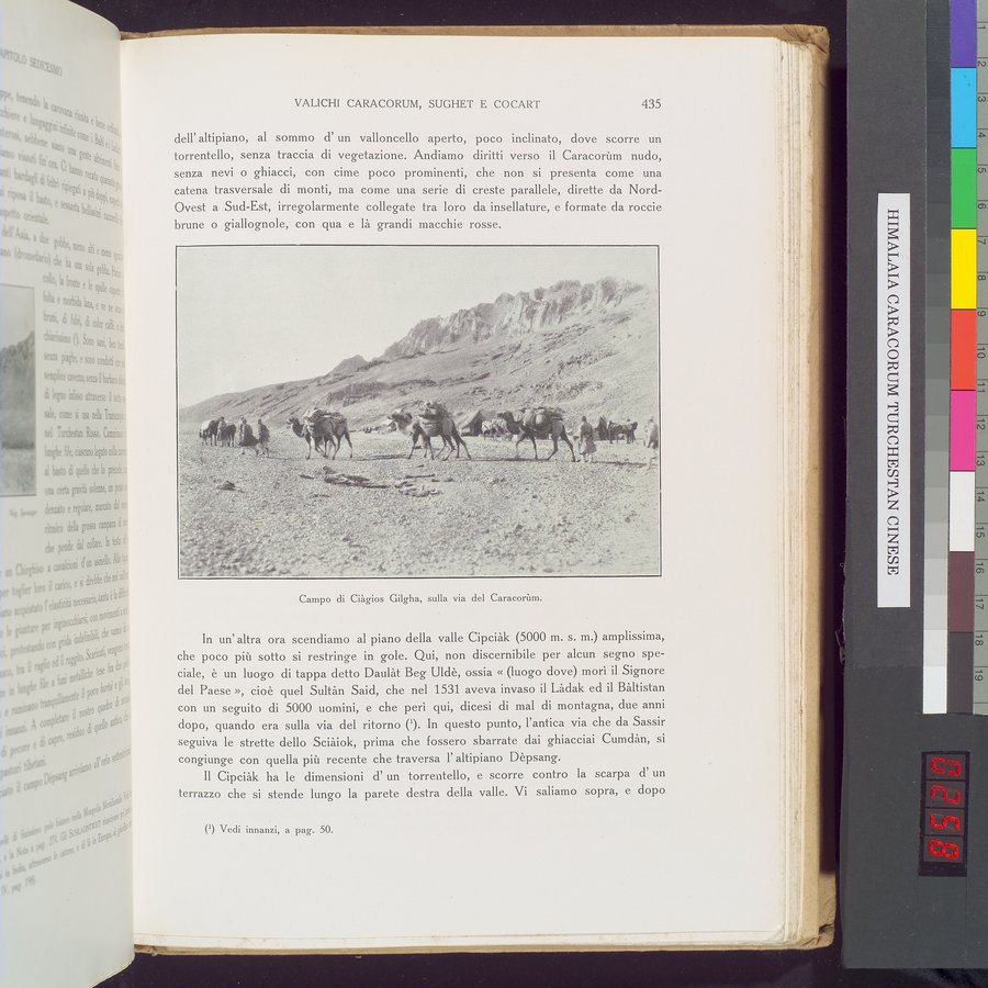 Storia della Spedizione Scientifica Italiana nel Himàlaia, Caracorùm e Turchestàn Cinese(1913-1914) : vol.1 / Page 515 (Color Image)