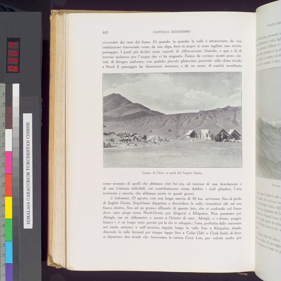 Storia della Spedizione Scientifica Italiana nel Himàlaia, Caracorùm e Turchestàn Cinese(1913-1914) : vol.1 / Page 522 (Color Image)