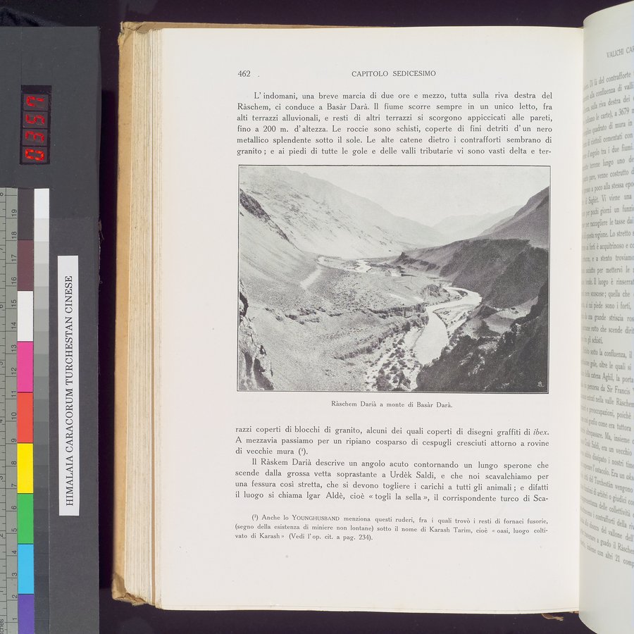 Storia della Spedizione Scientifica Italiana nel Himàlaia, Caracorùm e Turchestàn Cinese(1913-1914) : vol.1 / 542 ページ（カラー画像）