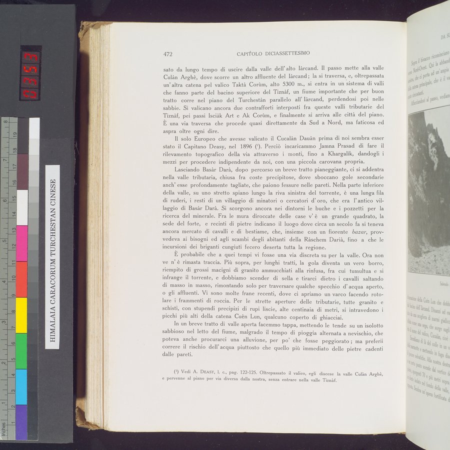 Storia della Spedizione Scientifica Italiana nel Himàlaia, Caracorùm e Turchestàn Cinese(1913-1914) : vol.1 / 556 ページ（カラー画像）