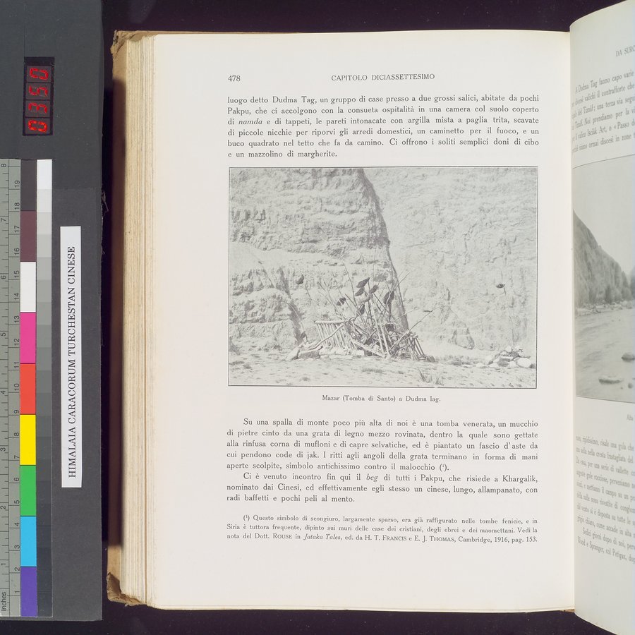 Storia della Spedizione Scientifica Italiana nel Himàlaia, Caracorùm e Turchestàn Cinese(1913-1914) : vol.1 / Page 562 (Color Image)