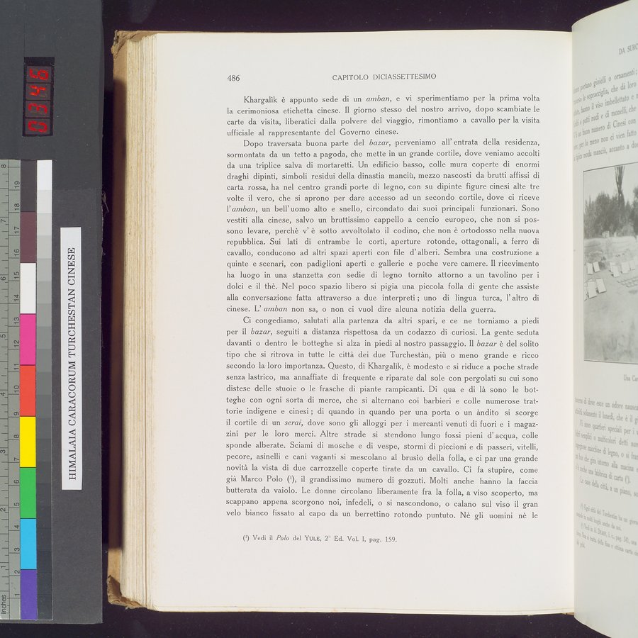 Storia della Spedizione Scientifica Italiana nel Himàlaia, Caracorùm e Turchestàn Cinese(1913-1914) : vol.1 / 570 ページ（カラー画像）