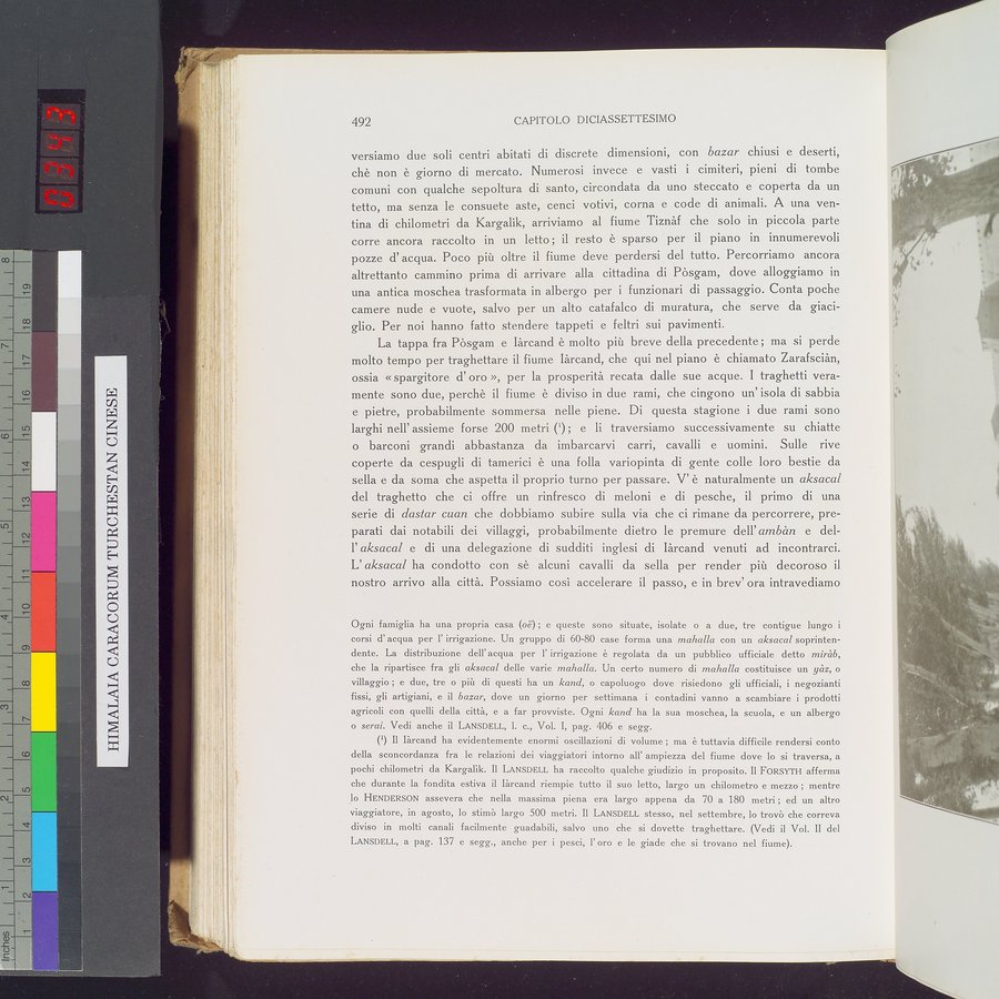 Storia della Spedizione Scientifica Italiana nel Himàlaia, Caracorùm e Turchestàn Cinese(1913-1914) : vol.1 / 576 ページ（カラー画像）