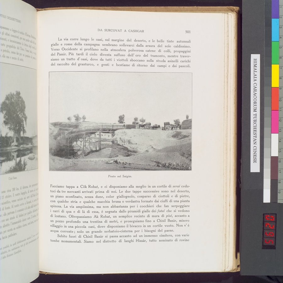 Storia della Spedizione Scientifica Italiana nel Himàlaia, Caracorùm e Turchestàn Cinese(1913-1914) : vol.1 / 589 ページ（カラー画像）