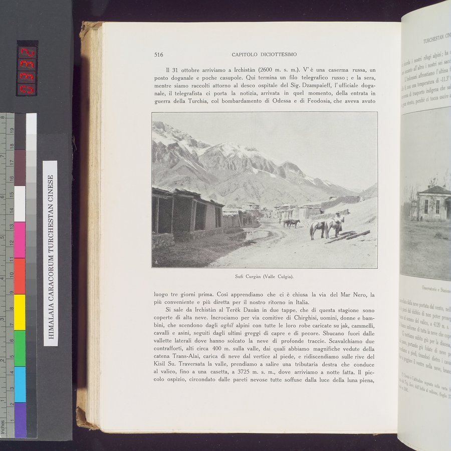 Storia della Spedizione Scientifica Italiana nel Himàlaia, Caracorùm e Turchestàn Cinese(1913-1914) : vol.1 / Page 608 (Color Image)