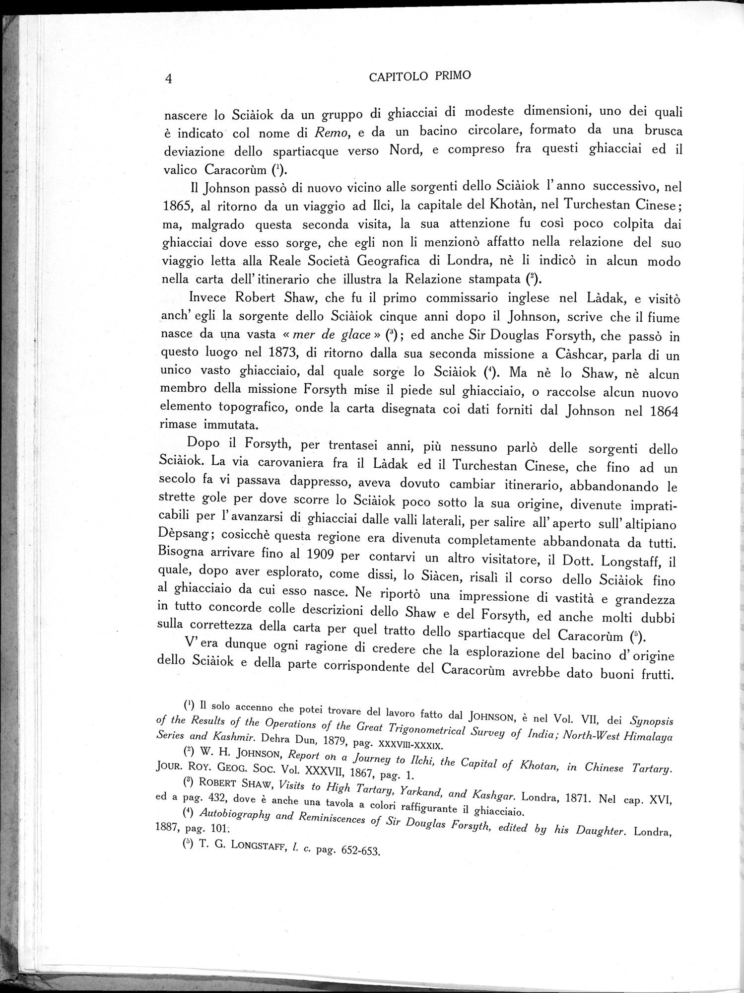 Storia della Spedizione Scientifica Italiana nel Himàlaia, Caracorùm e Turchestàn Cinese(1913-1914) : vol.1 / Page 26 (Grayscale High Resolution Image)