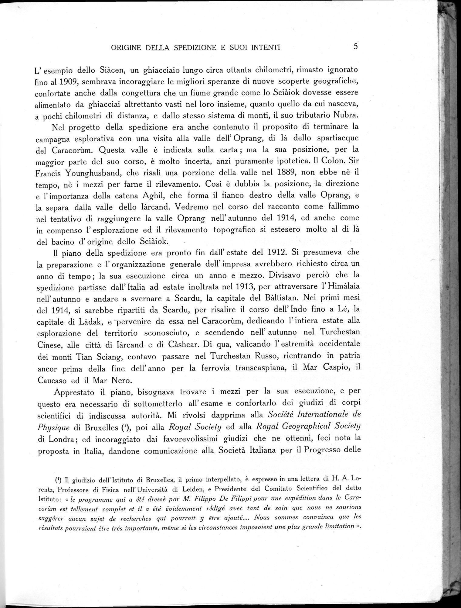 Storia della Spedizione Scientifica Italiana nel Himàlaia, Caracorùm e Turchestàn Cinese(1913-1914) : vol.1 / Page 27 (Grayscale High Resolution Image)