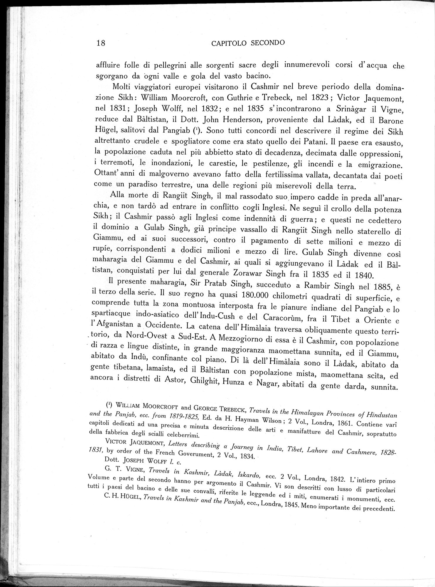 Storia della Spedizione Scientifica Italiana nel Himàlaia, Caracorùm e Turchestàn Cinese(1913-1914) : vol.1 / Page 40 (Grayscale High Resolution Image)