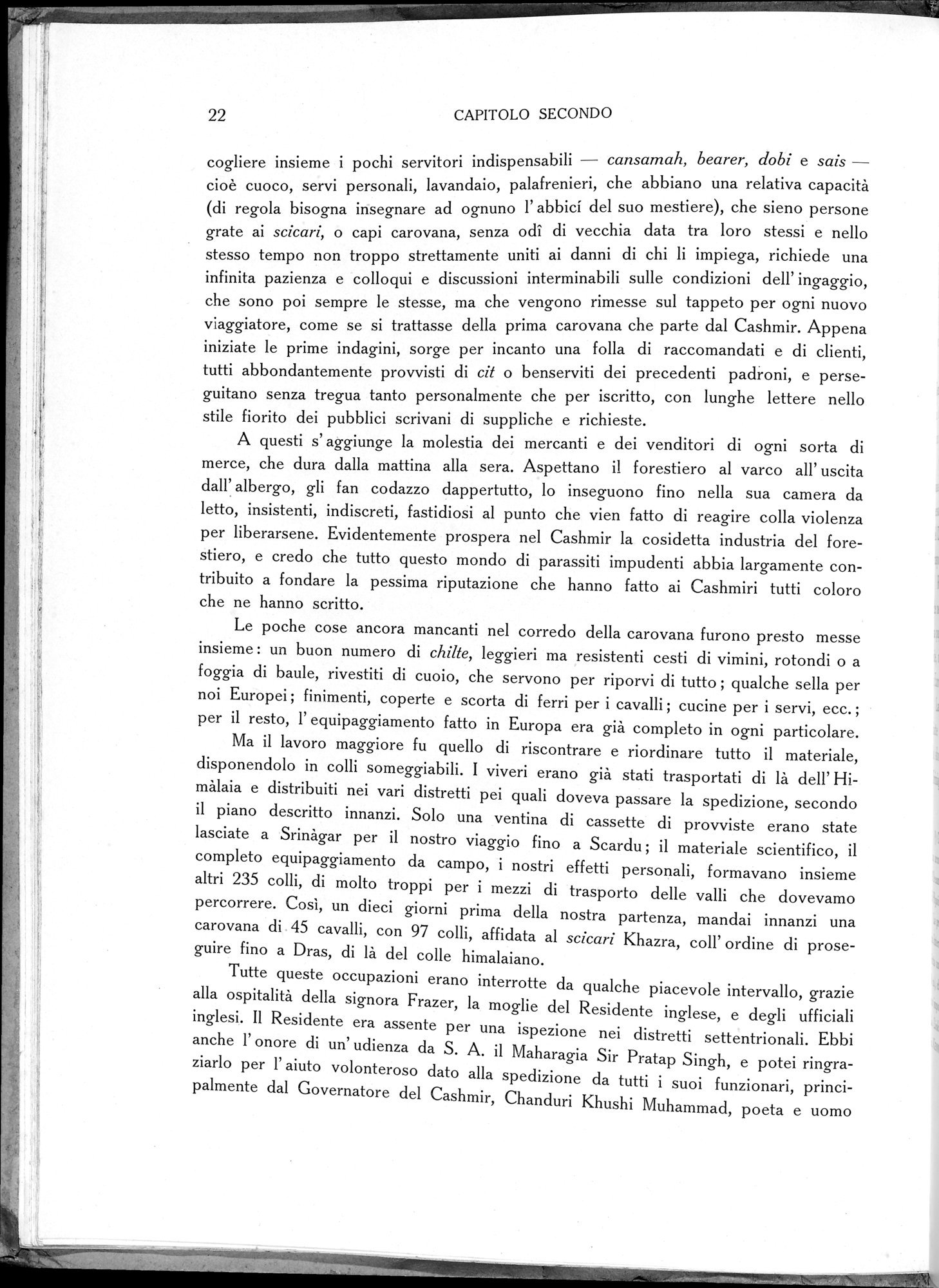 Storia della Spedizione Scientifica Italiana nel Himàlaia, Caracorùm e Turchestàn Cinese(1913-1914) : vol.1 / 44 ページ（白黒高解像度画像）