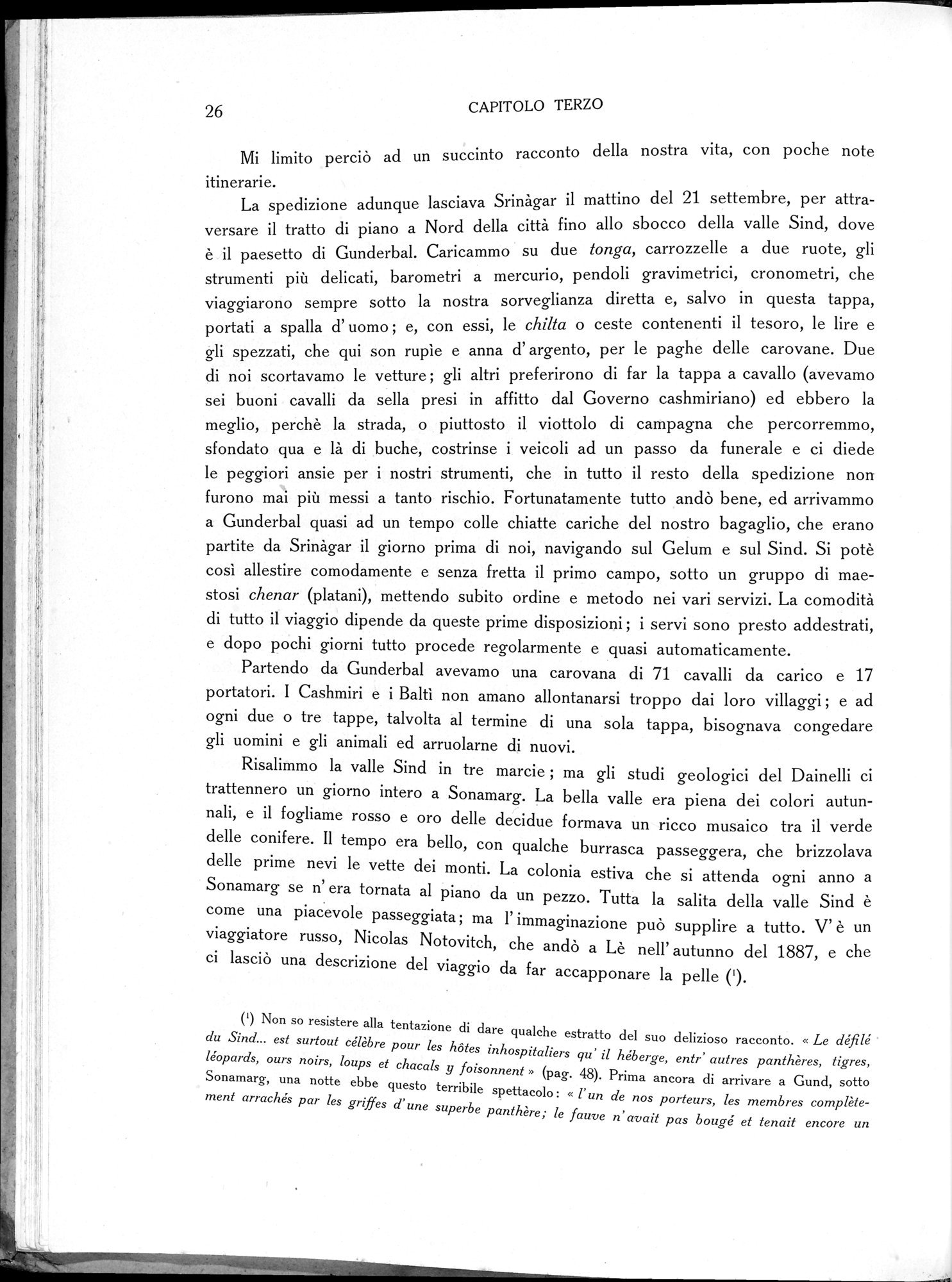 Storia della Spedizione Scientifica Italiana nel Himàlaia, Caracorùm e Turchestàn Cinese(1913-1914) : vol.1 / 48 ページ（白黒高解像度画像）