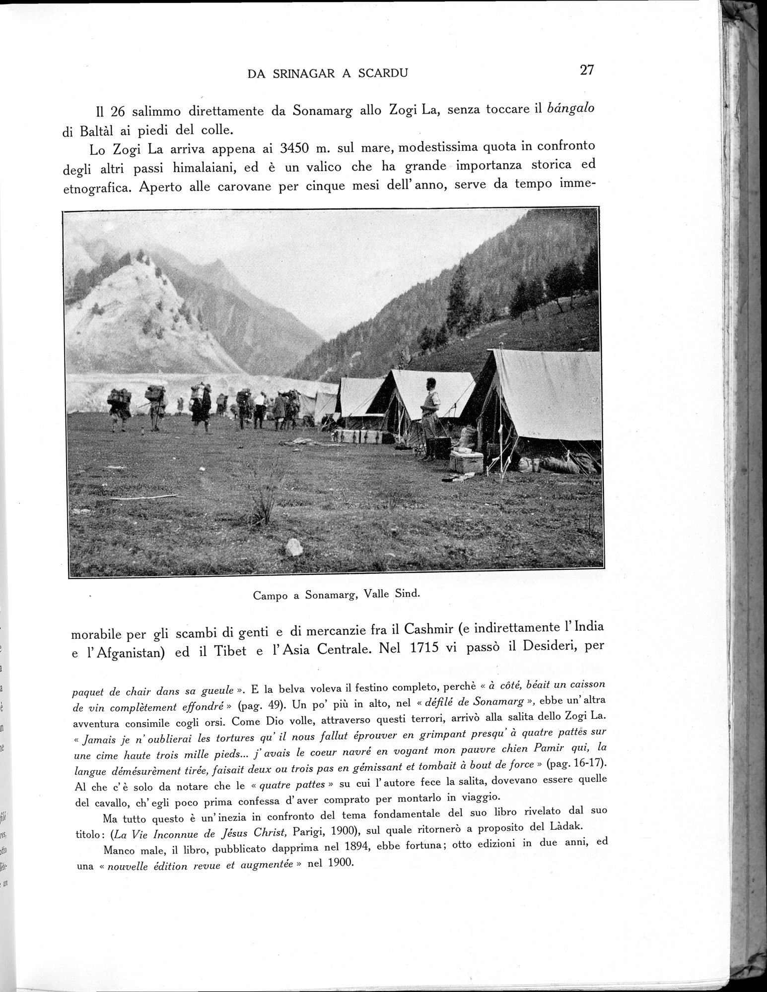 Storia della Spedizione Scientifica Italiana nel Himàlaia, Caracorùm e Turchestàn Cinese(1913-1914) : vol.1 / Page 49 (Grayscale High Resolution Image)