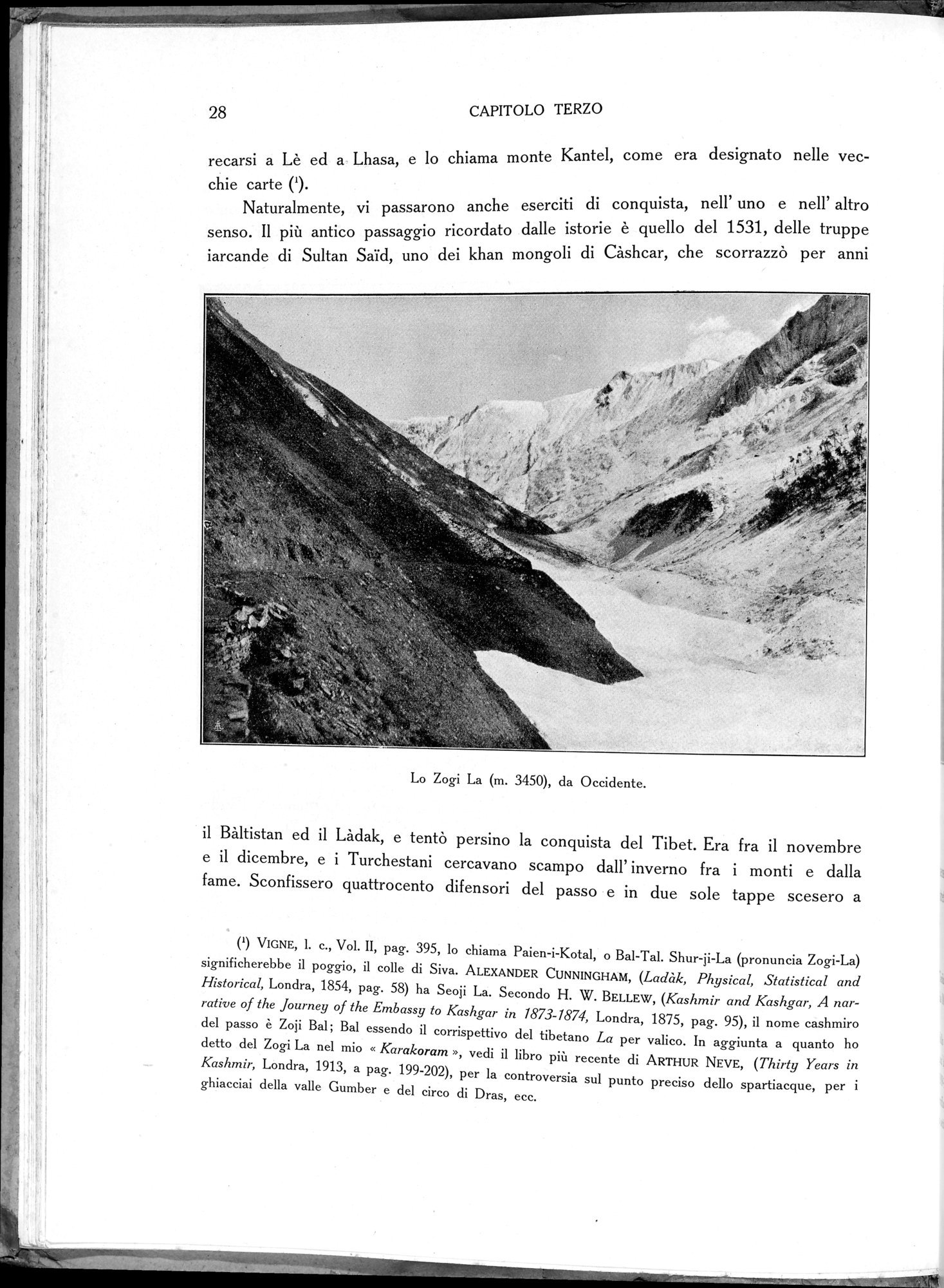 Storia della Spedizione Scientifica Italiana nel Himàlaia, Caracorùm e Turchestàn Cinese(1913-1914) : vol.1 / Page 50 (Grayscale High Resolution Image)