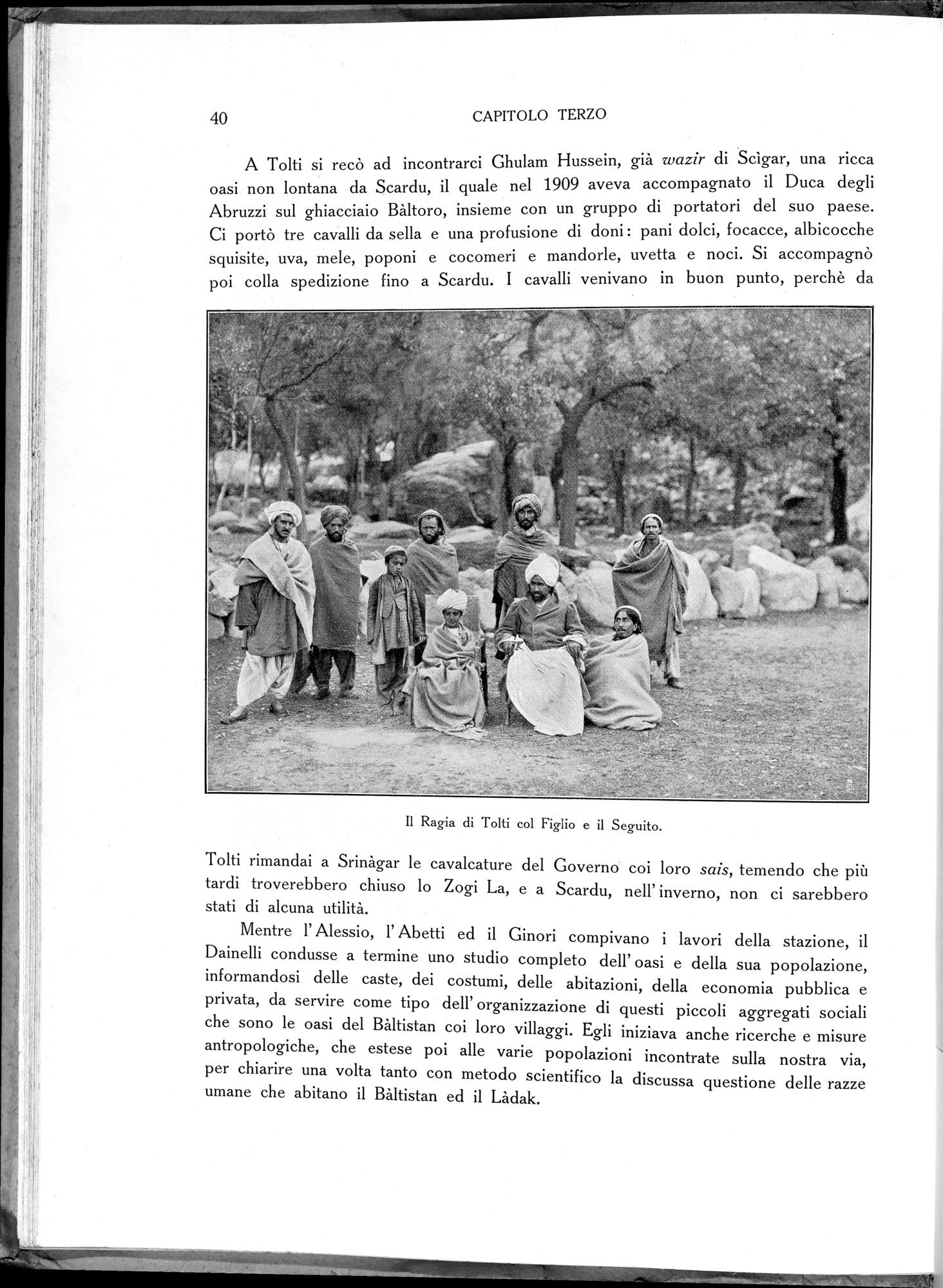 Storia della Spedizione Scientifica Italiana nel Himàlaia, Caracorùm e Turchestàn Cinese(1913-1914) : vol.1 / Page 62 (Grayscale High Resolution Image)