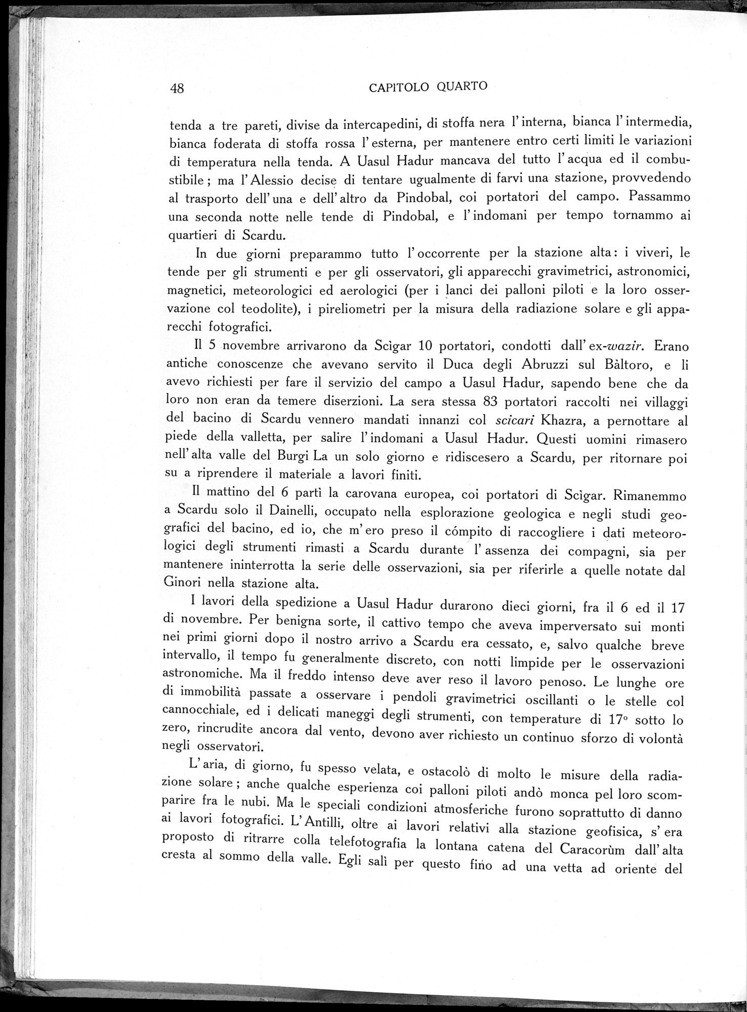 Storia della Spedizione Scientifica Italiana nel Himàlaia, Caracorùm e Turchestàn Cinese(1913-1914) : vol.1 / Page 70 (Grayscale High Resolution Image)