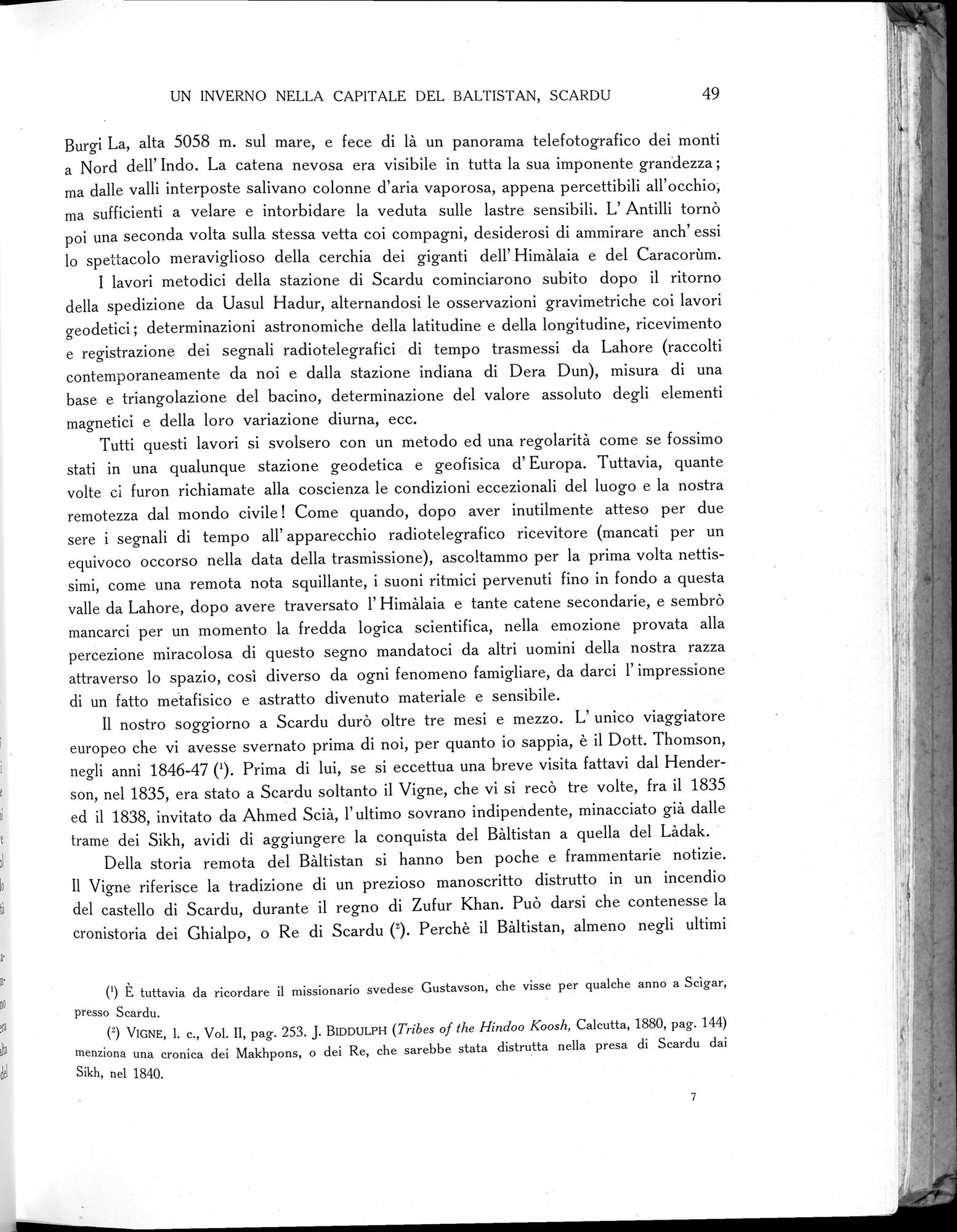 Storia della Spedizione Scientifica Italiana nel Himàlaia, Caracorùm e Turchestàn Cinese(1913-1914) : vol.1 / Page 71 (Grayscale High Resolution Image)