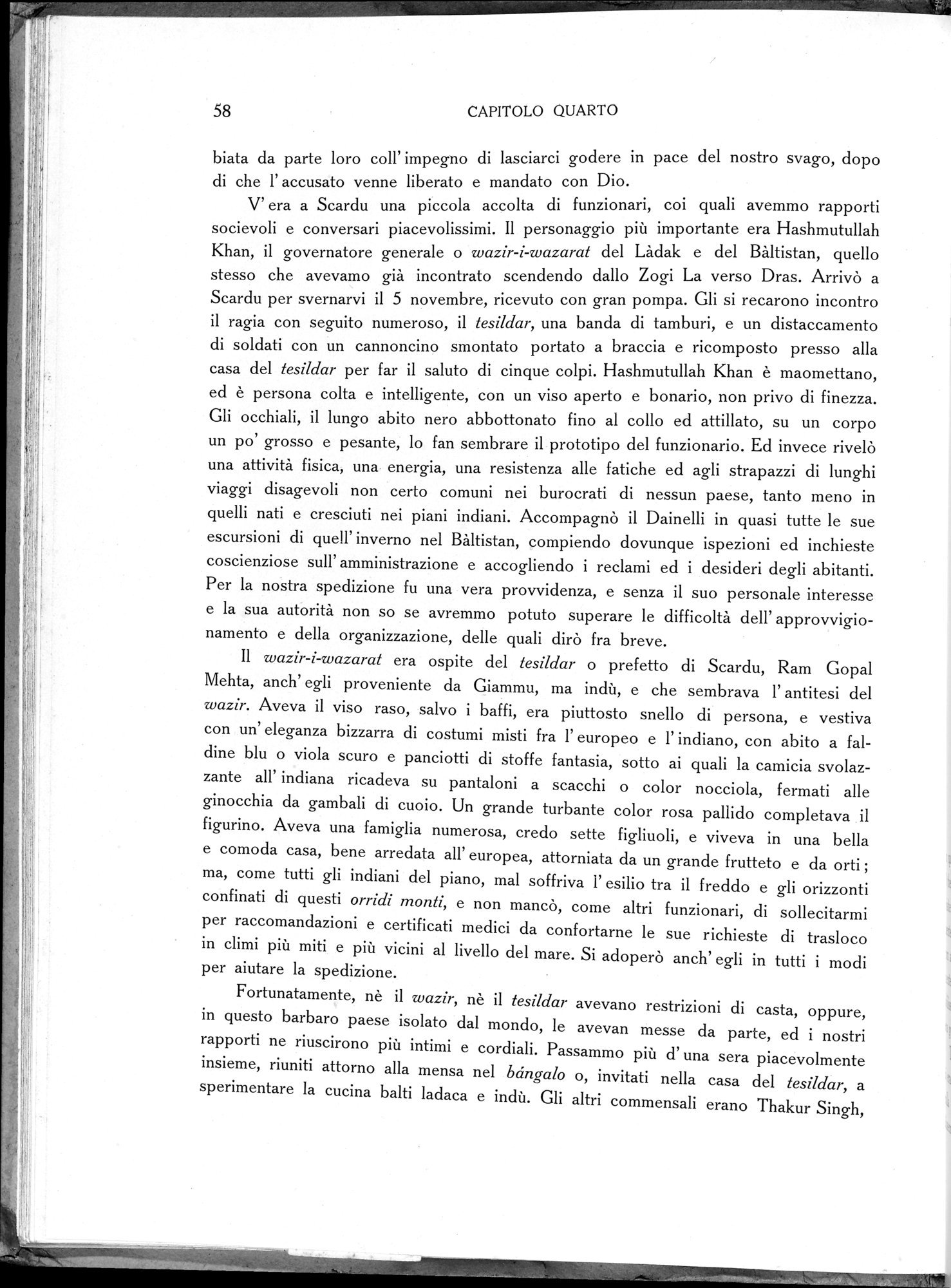 Storia della Spedizione Scientifica Italiana nel Himàlaia, Caracorùm e Turchestàn Cinese(1913-1914) : vol.1 / Page 84 (Grayscale High Resolution Image)
