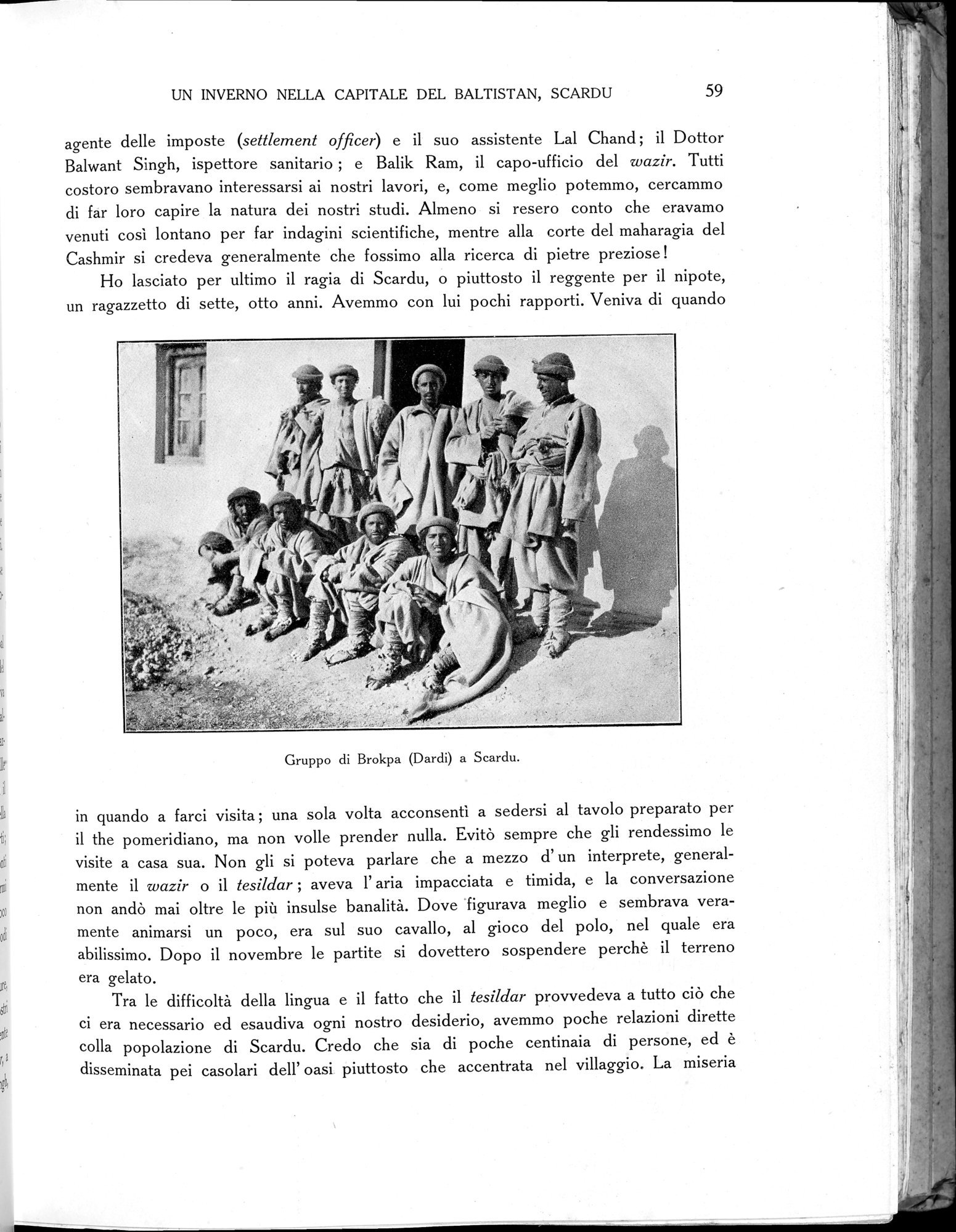 Storia della Spedizione Scientifica Italiana nel Himàlaia, Caracorùm e Turchestàn Cinese(1913-1914) : vol.1 / 85 ページ（白黒高解像度画像）