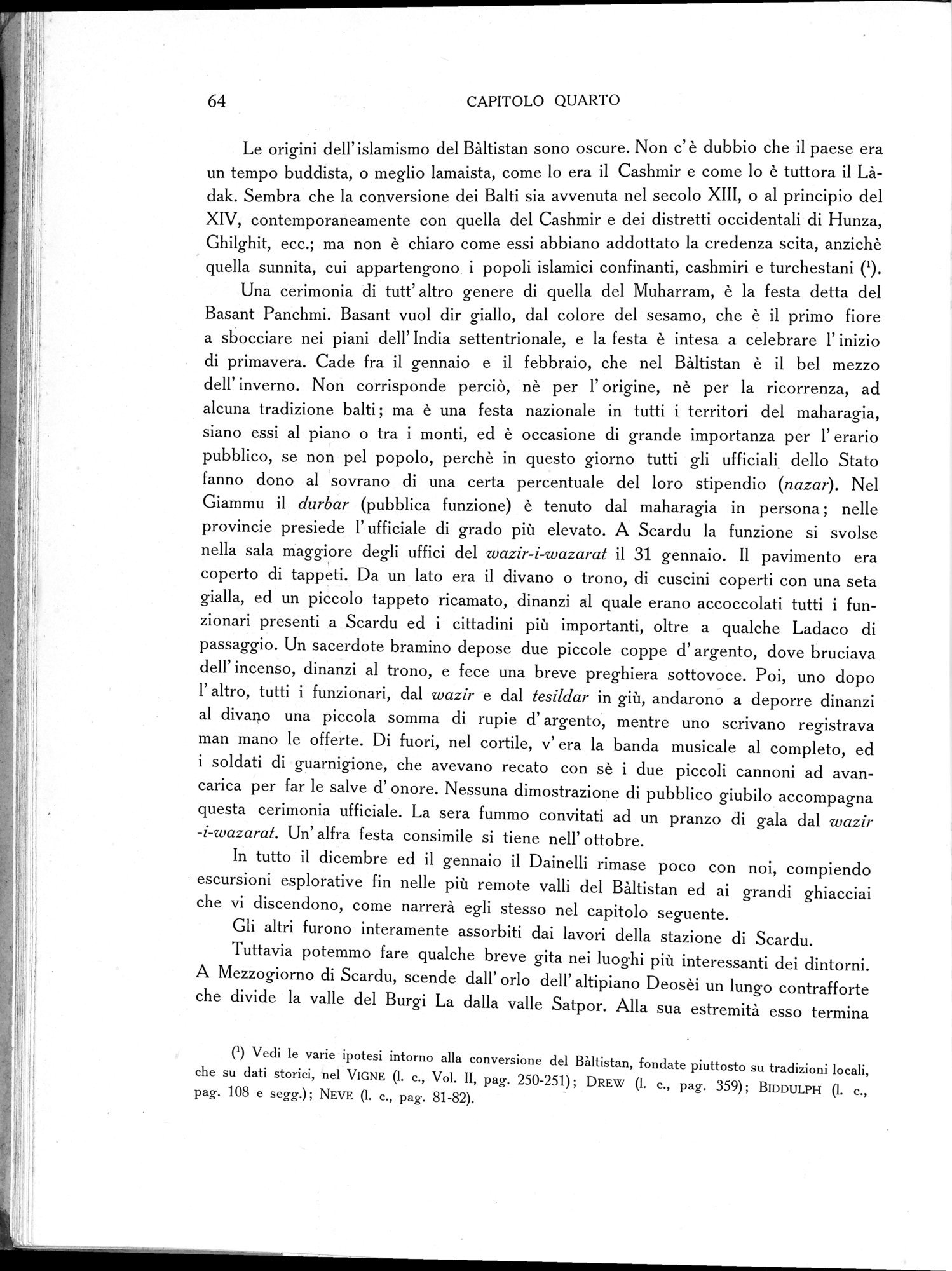 Storia della Spedizione Scientifica Italiana nel Himàlaia, Caracorùm e Turchestàn Cinese(1913-1914) : vol.1 / Page 90 (Grayscale High Resolution Image)