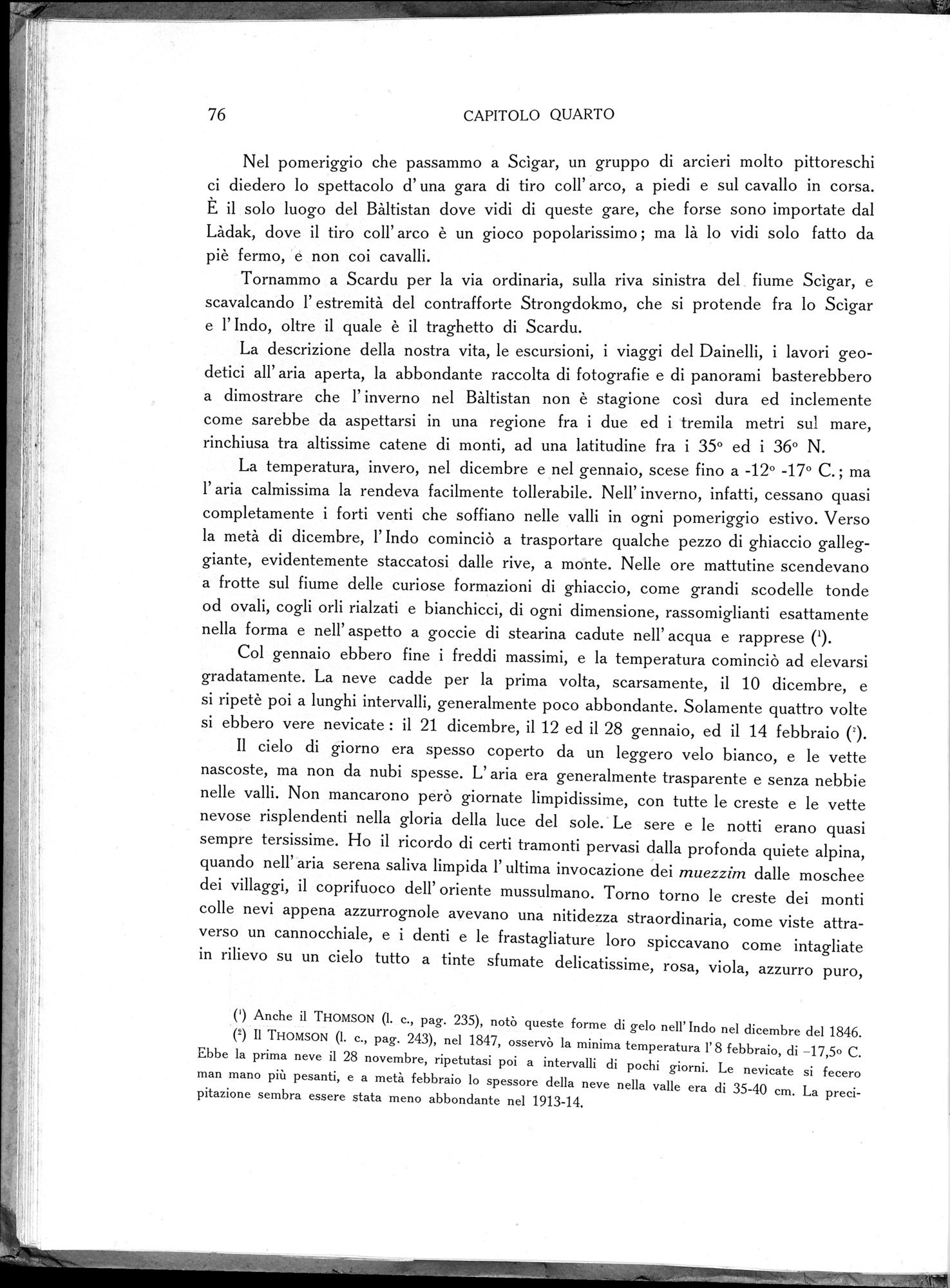 Storia della Spedizione Scientifica Italiana nel Himàlaia, Caracorùm e Turchestàn Cinese(1913-1914) : vol.1 / Page 104 (Grayscale High Resolution Image)