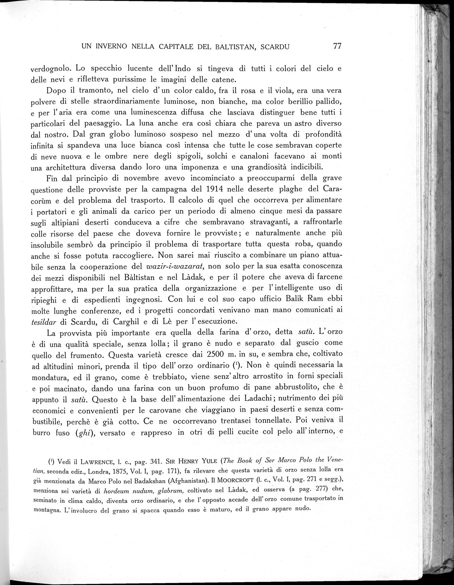 Storia della Spedizione Scientifica Italiana nel Himàlaia, Caracorùm e Turchestàn Cinese(1913-1914) : vol.1 / Page 107 (Grayscale High Resolution Image)