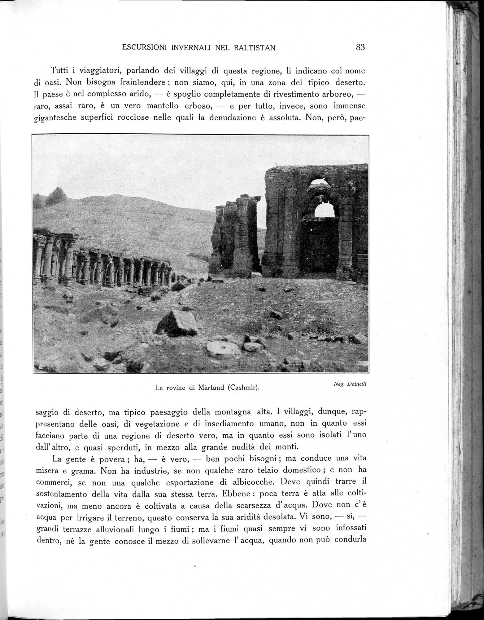 Storia della Spedizione Scientifica Italiana nel Himàlaia, Caracorùm e Turchestàn Cinese(1913-1914) : vol.1 / Page 113 (Grayscale High Resolution Image)