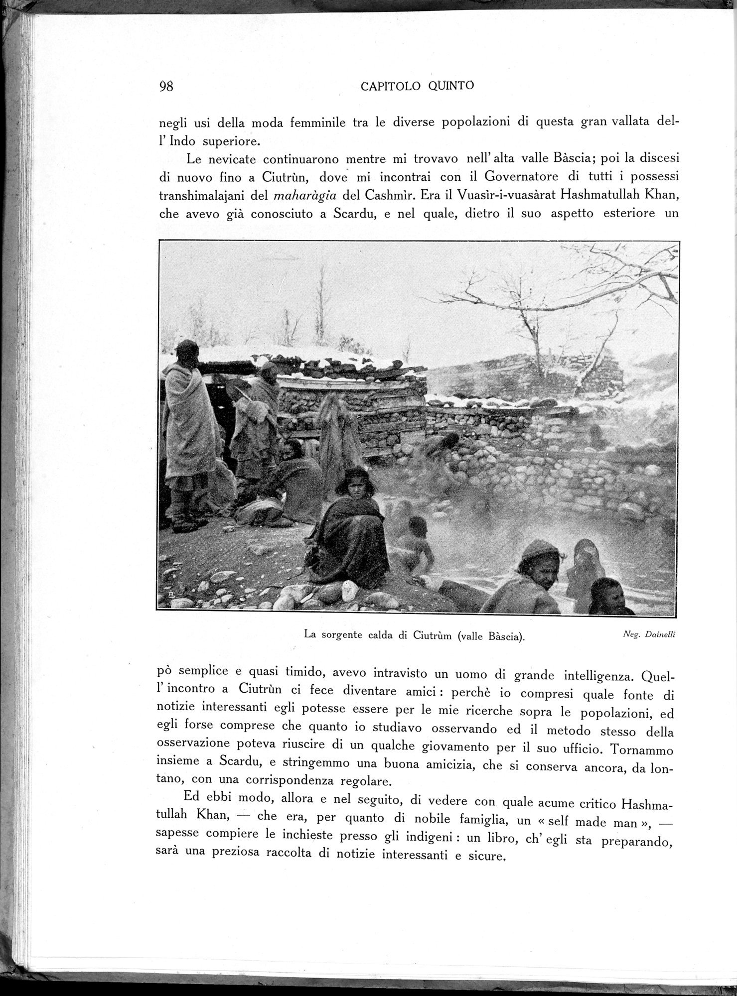 Storia della Spedizione Scientifica Italiana nel Himàlaia, Caracorùm e Turchestàn Cinese(1913-1914) : vol.1 / Page 128 (Grayscale High Resolution Image)