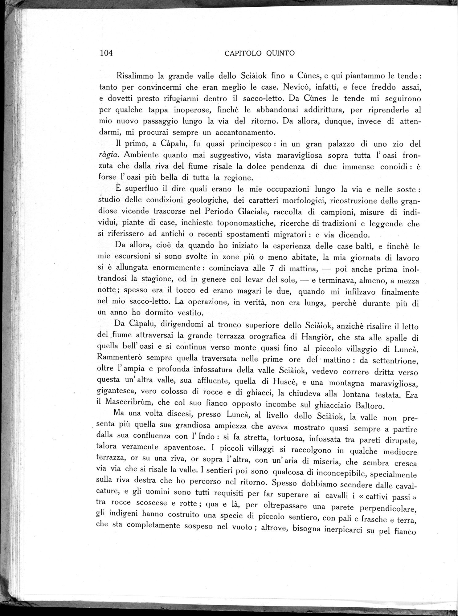 Storia della Spedizione Scientifica Italiana nel Himàlaia, Caracorùm e Turchestàn Cinese(1913-1914) : vol.1 / 134 ページ（白黒高解像度画像）