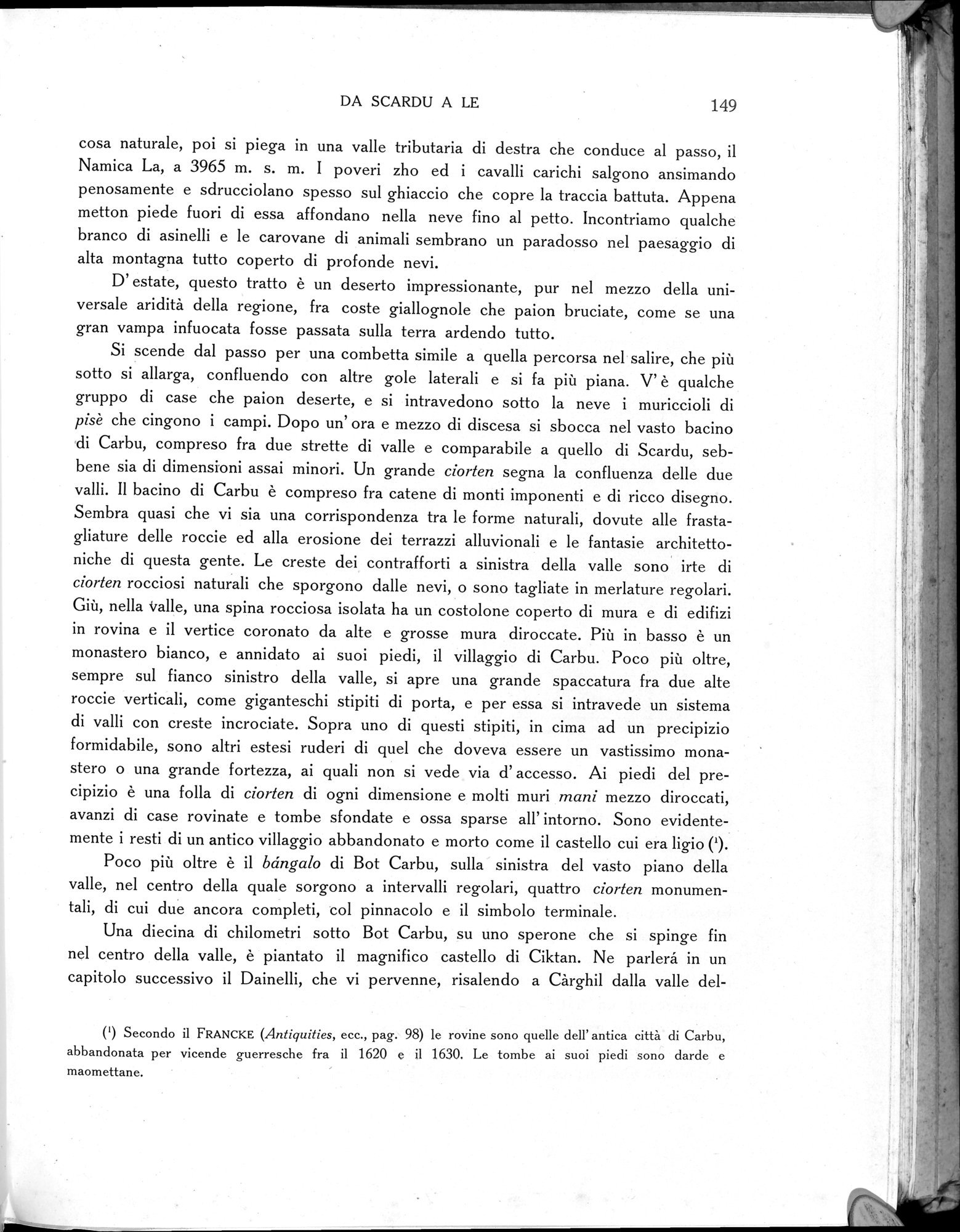 Storia della Spedizione Scientifica Italiana nel Himàlaia, Caracorùm e Turchestàn Cinese(1913-1914) : vol.1 / Page 183 (Grayscale High Resolution Image)