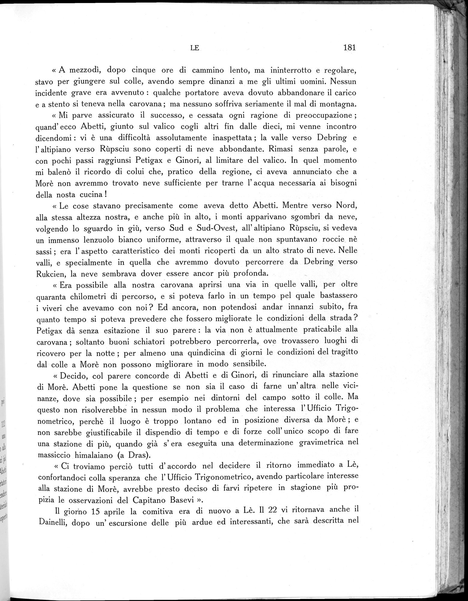 Storia della Spedizione Scientifica Italiana nel Himàlaia, Caracorùm e Turchestàn Cinese(1913-1914) : vol.1 / Page 223 (Grayscale High Resolution Image)